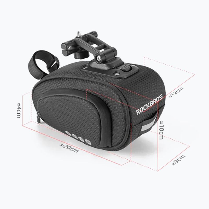 Bike bag under saddle Rockbros C40 1.2 l black 2