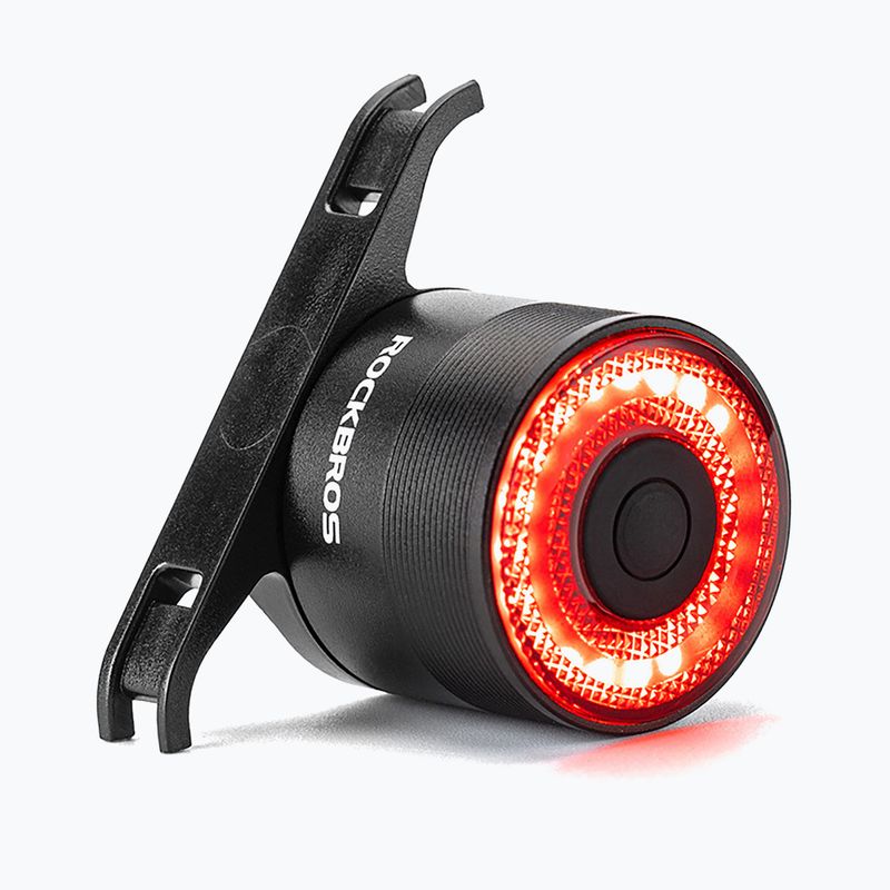 Rear bike light with intelligent stop system Rockbros Q3 black