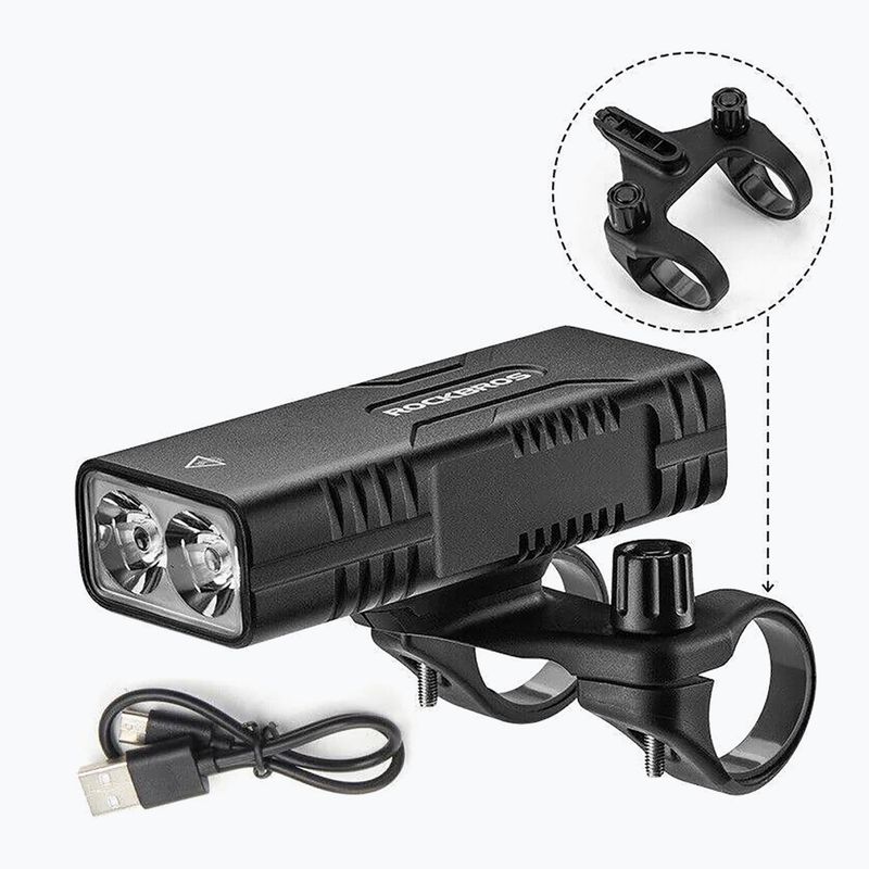Rockbros front bike light with powerbank function 24310002 850 lm black 2