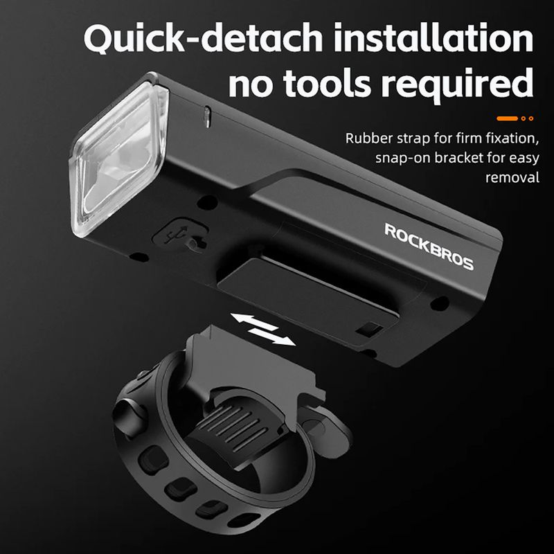 Rockbros front bike light 24510003 260 lm black 5