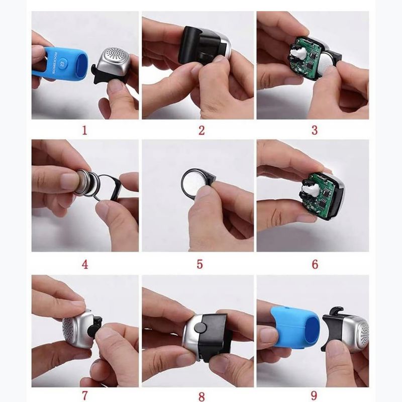Bicycle bell Rockbros CB1709 black 4