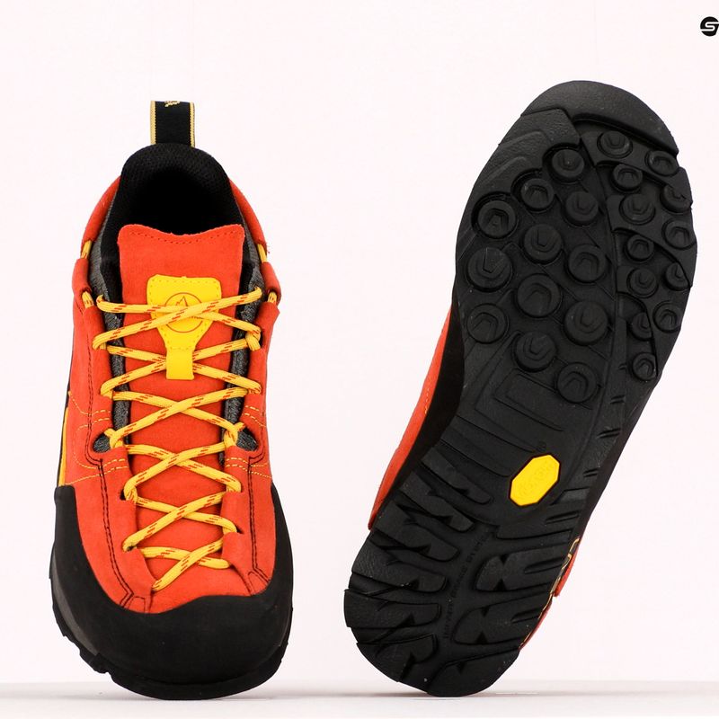 Men's La Sportiva Boulder X approach shoe red 838RE 10