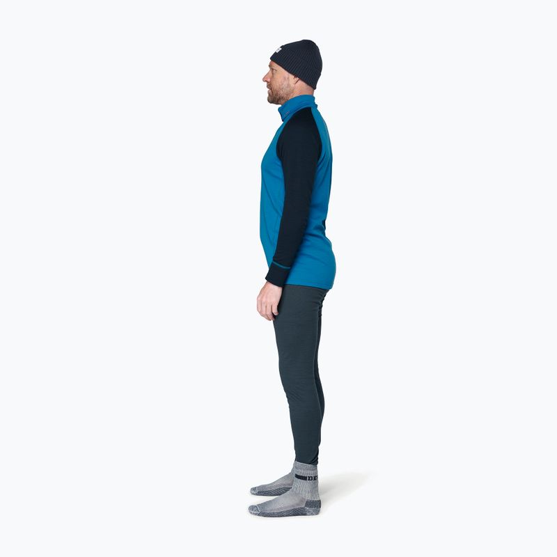 Men's thermal sweatshirt Devold Duo Active Merino 205 Zip Neck blue/ink 4