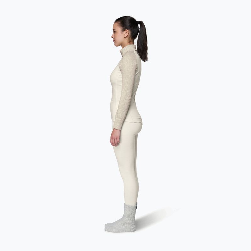 Women's thermal sweatshirt Devold Duo Active Merino 205 Zip Neck raw white 4