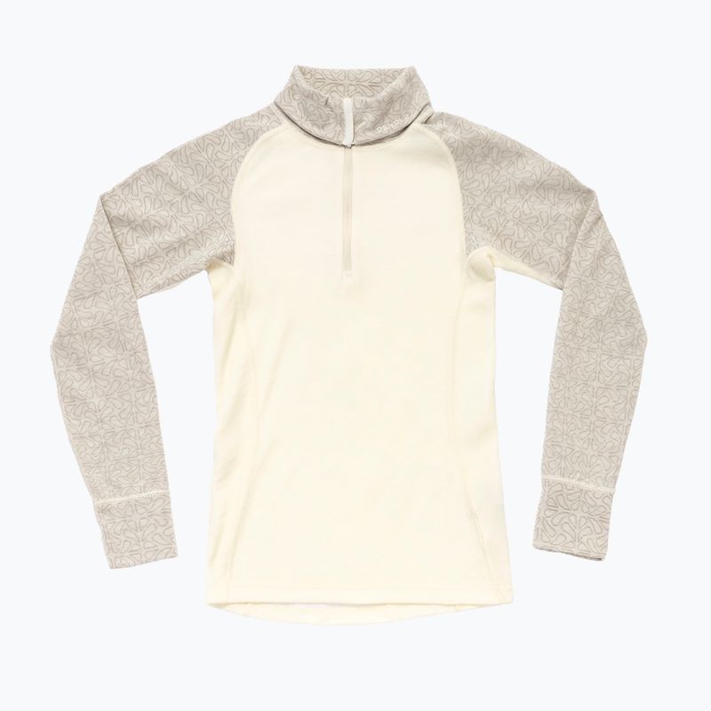 Women's thermal sweatshirt Devold Duo Active Merino 205 Zip Neck raw white 5
