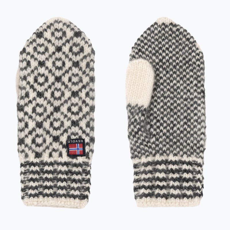 Gloves Devold Svalbard Wool Mitten offwhite/anthracite