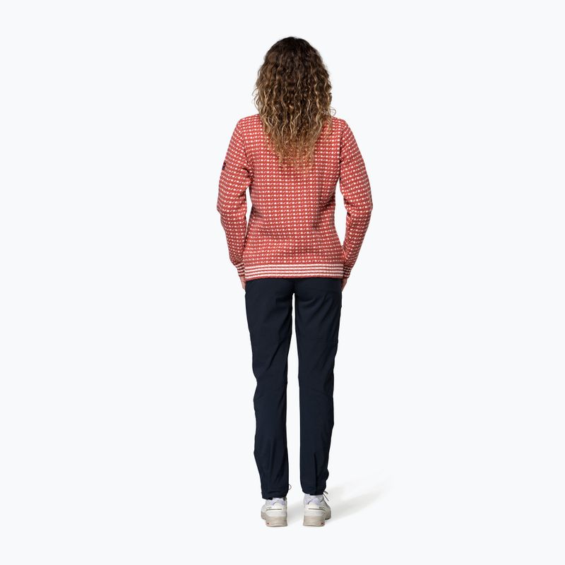 Sweater Devold Islender Refined marsala/offwhite 3