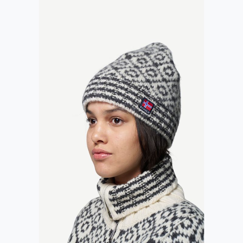 Winter hat Devold Svalbard Wool offwhite/grey 2