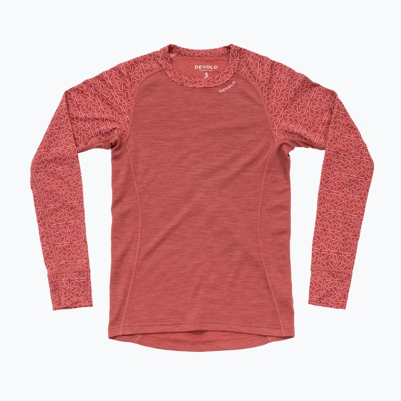Women's thermal sweatshirt Devold Duo Active Merino 205 marsala 5