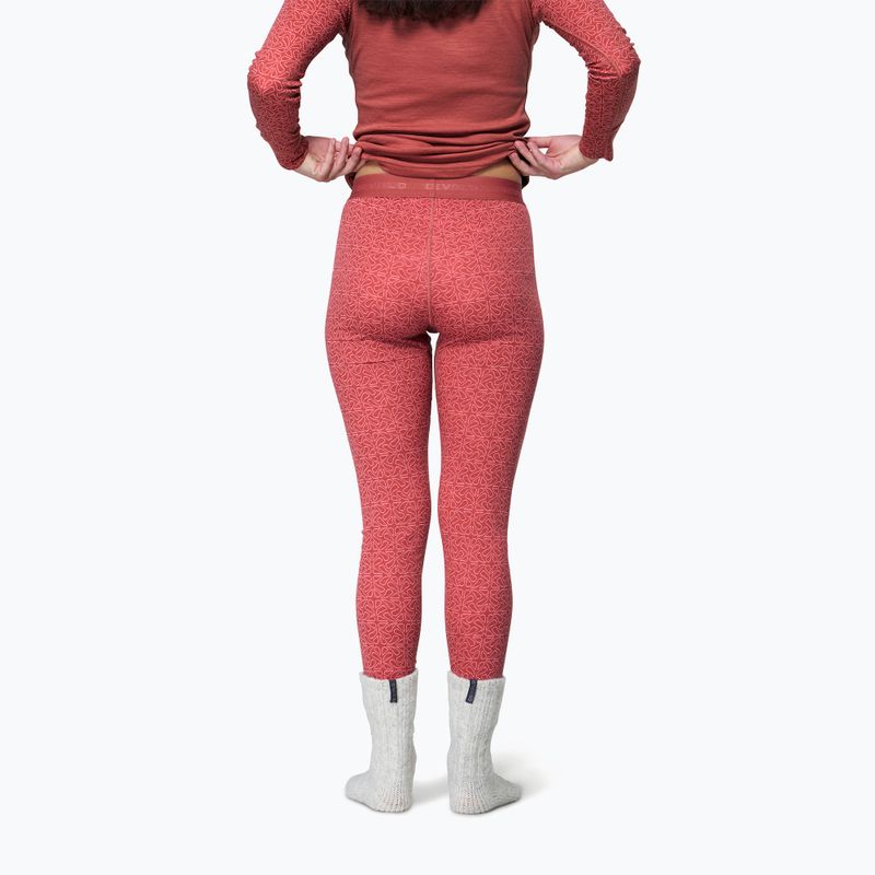 Women's thermal trousers Devold Duo Active Merino 205 Longs marsala 2