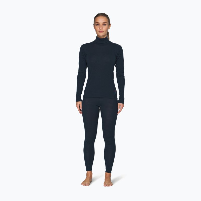 Women's thermal sweatshirt Devold Adventure Merino 190 High Neck ink 2