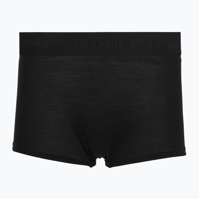 Women's thermal boxers Devold Breeze Merino 150 Hipser 2 pack black/coral 3