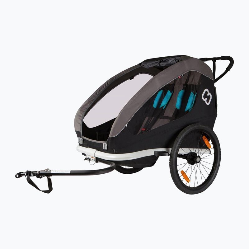 Hamax Traveller Twin bicycle trailer black/grey 2