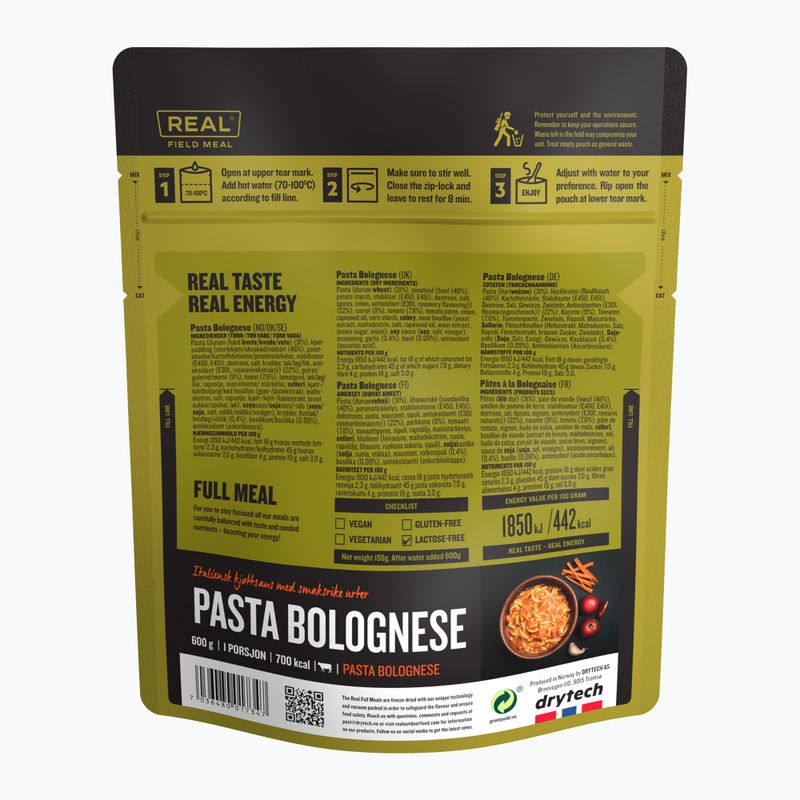 Freeze-dried food Real Turmat Spaghetti Bolognese 159 g 2
