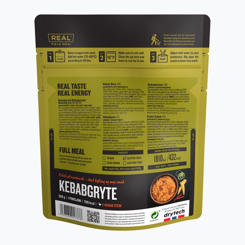 Freeze-dried food Real Turmat Goulash Kebab 139 g 2