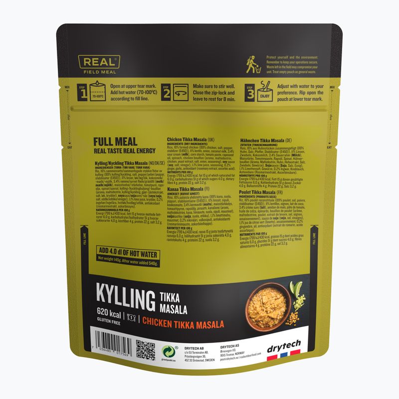 Freeze-dried food Real Turmat Chicken Tikka Masala 145 g 2