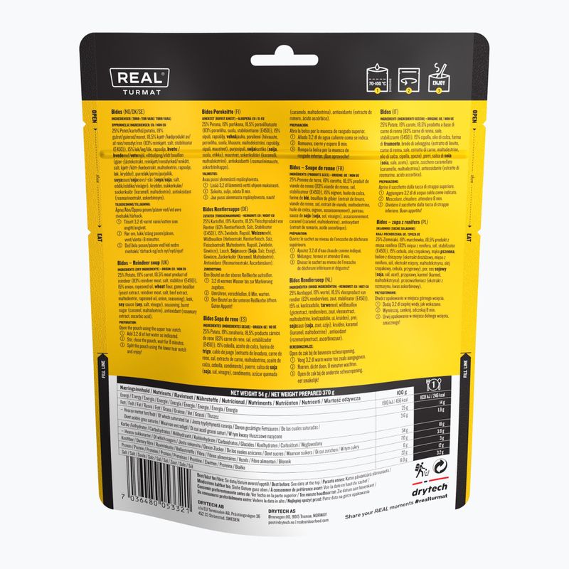 Freeze-dried food Real Turmat Reindeer Soup 54 g 2