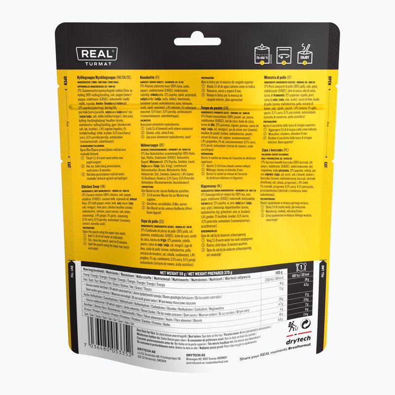 Freeze-dried food Real Turmat Chicken Soup 59 g 2