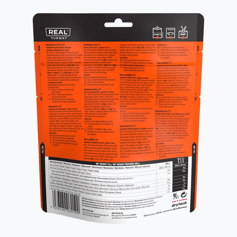 Freeze-dried food Real Turmat Asian Curry 115 g 2
