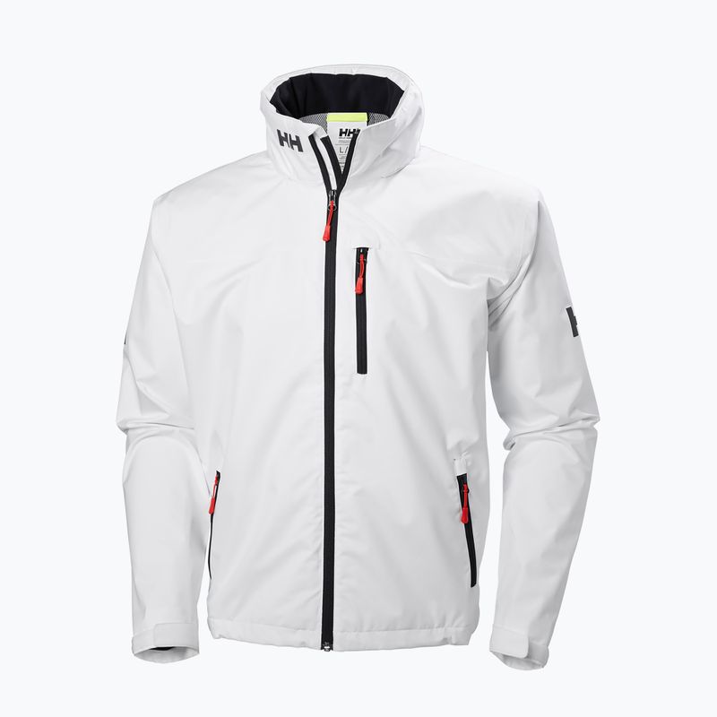 Men's Helly Hansen Crew Hooded Sailing Jacket White 33875_001 6