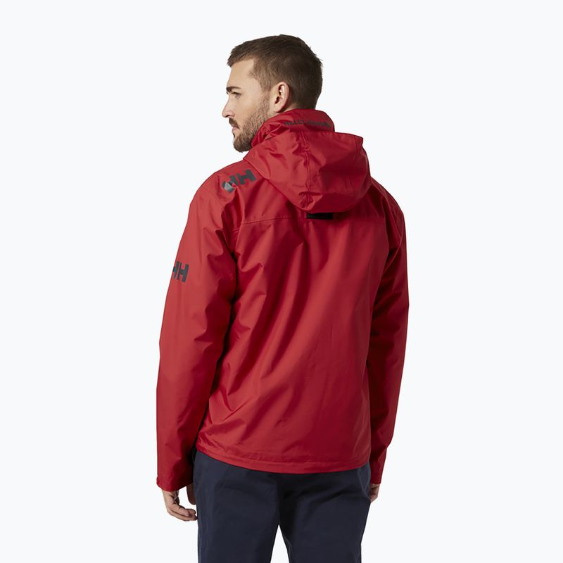 Men's Helly Hansen Crew Hooded Jacket Red 33875_162 2