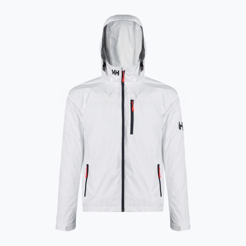 Men's Helly Hansen Crew Hooded Sailing Jacket White 33875_001 2