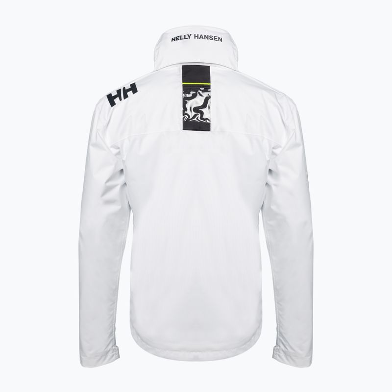 Men's Helly Hansen Crew Hooded Sailing Jacket White 33875_001 3