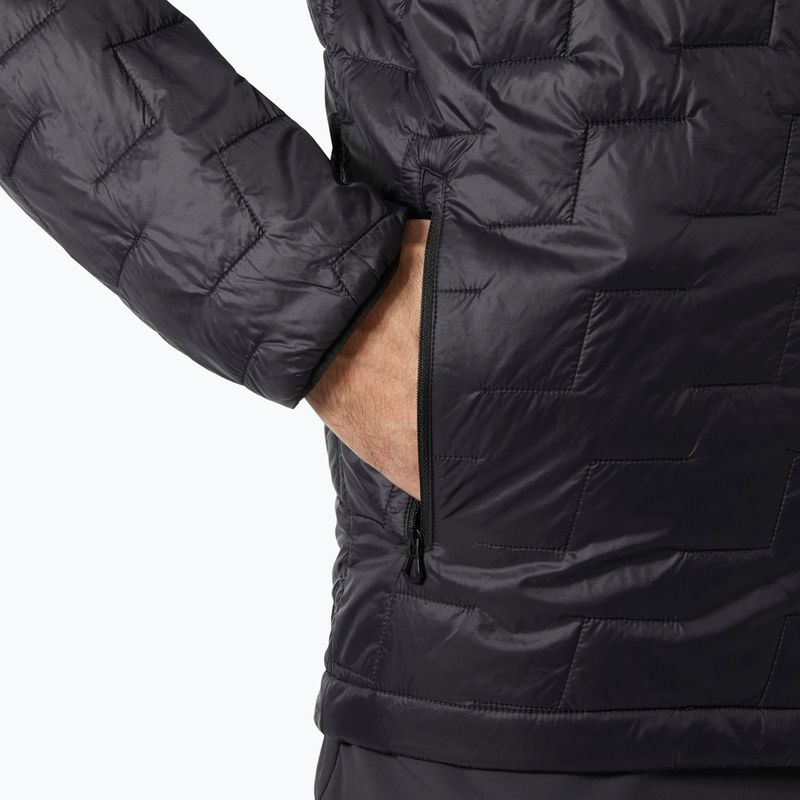 Men's Helly Hansen Lifaloft Hooded Insulator hybrid jacket black matte 4