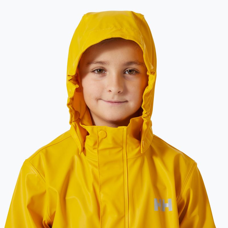 Helly Hansen children's sailing jacket Moss essential yellow 3