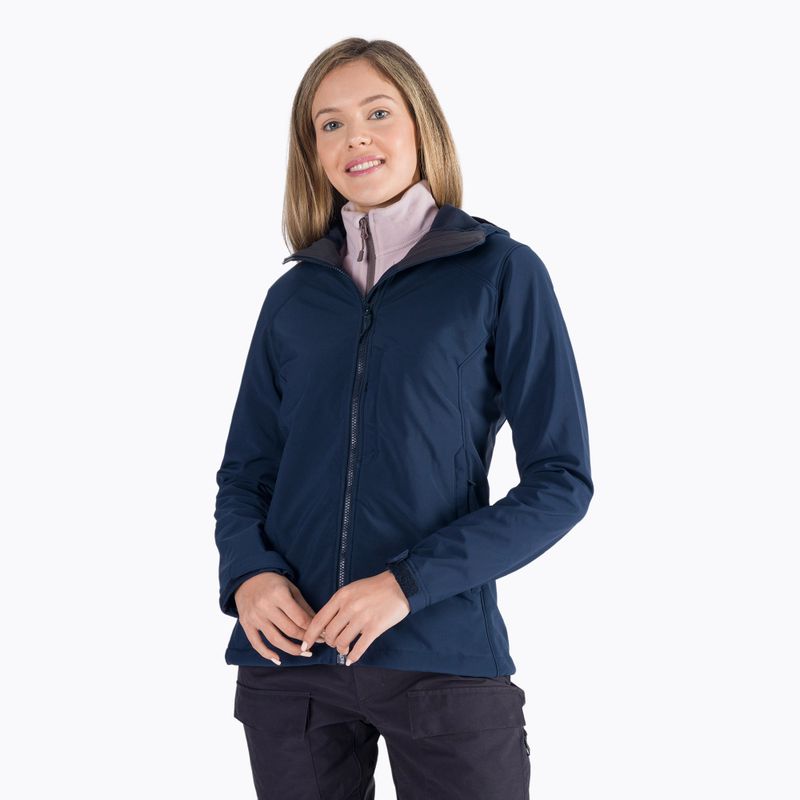 Helly Hansen women's softshell jacket Paramount Hood navy blue 62988_597