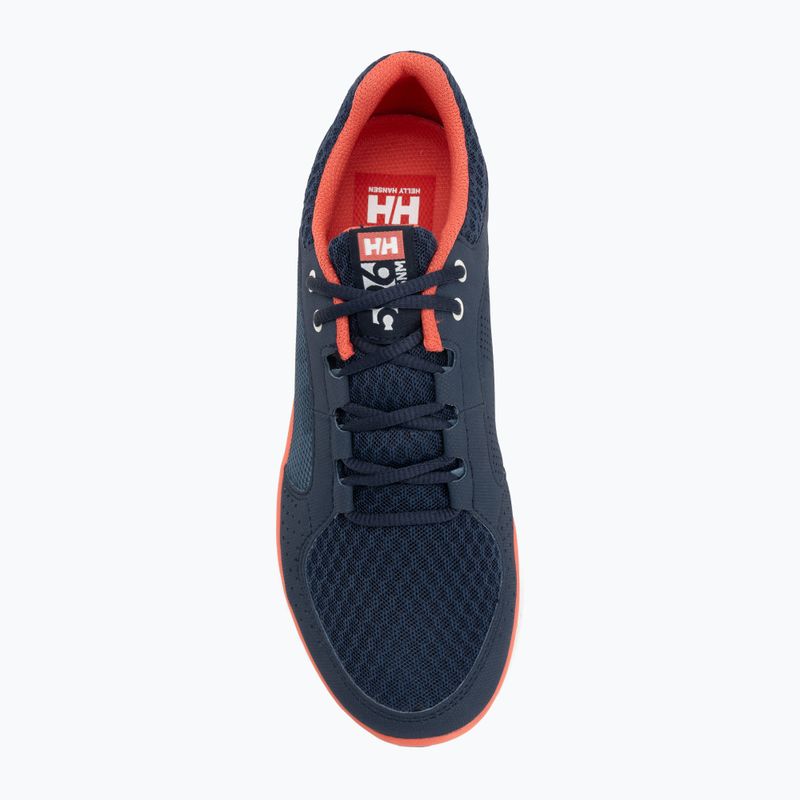 Women's shoes Helly Hansen Ahiga V4 Hydropower navy/off white/cayenne 5