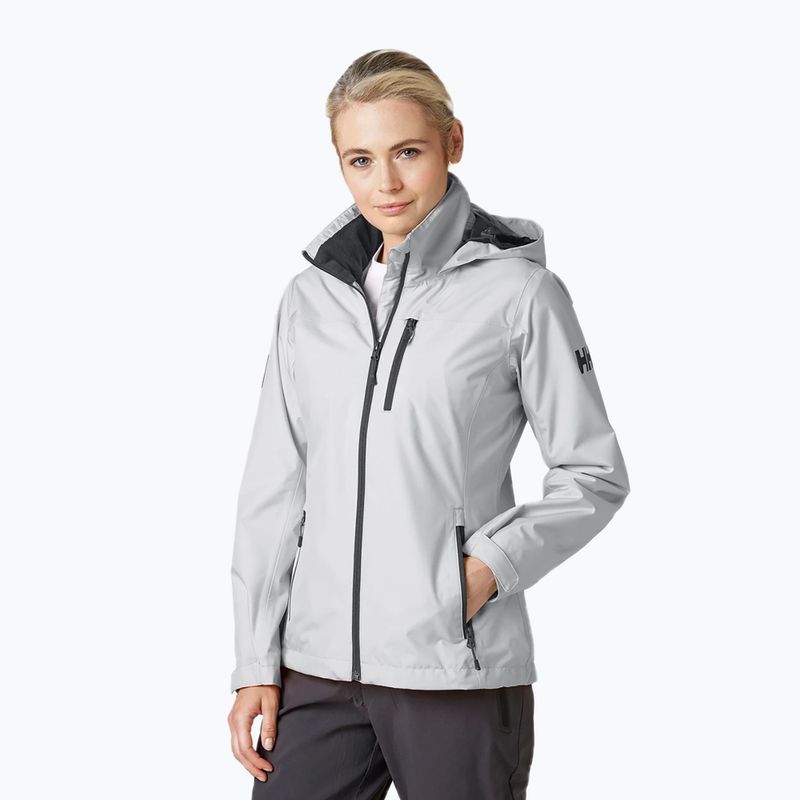 Helly Hansen Women's Crew Hooded Midlayer Jacket Grey 33891_853