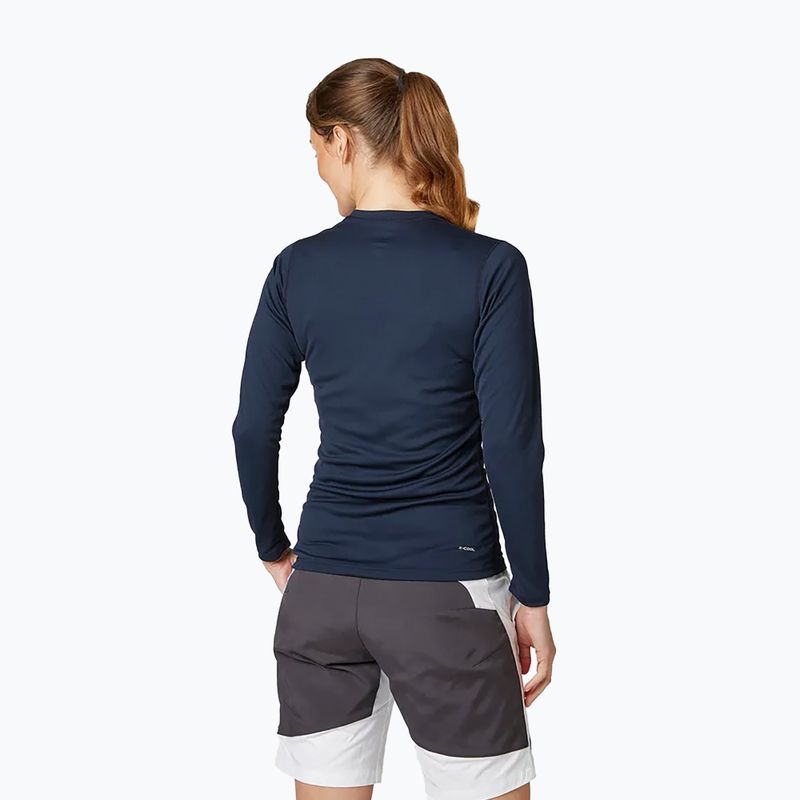 Helly Hansen women's trekking shirt Hh Tech Crew navy blue 48374_597 2