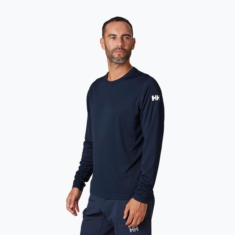 Helly Hansen men's trekking shirt Hh Tech Crew navy blue 48364_597
