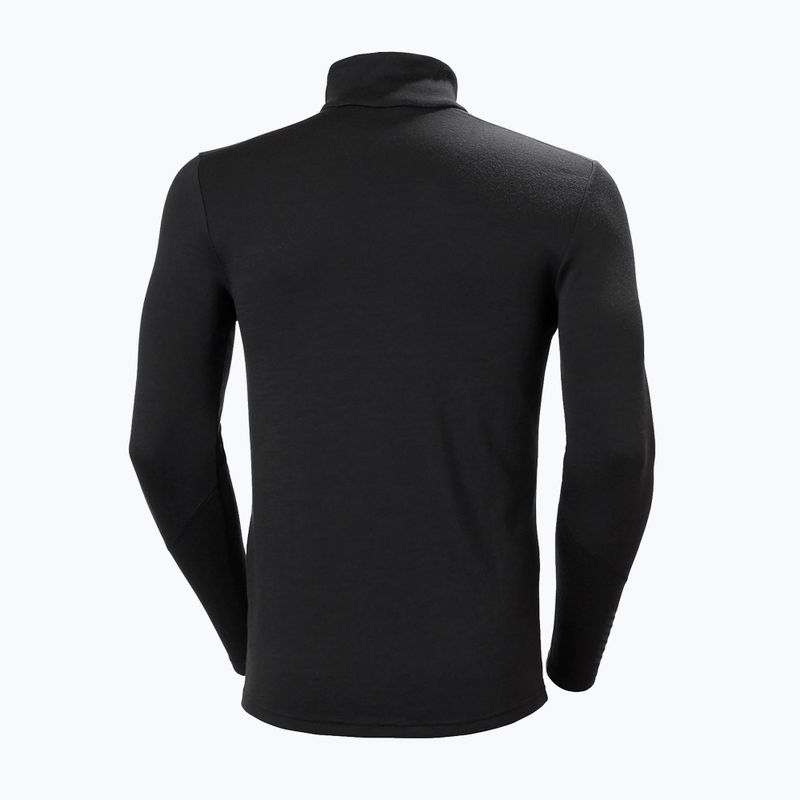 Men's thermal sweatshirt Helly Hansen Lifa Merino Midweight 1/2 Zip black 2