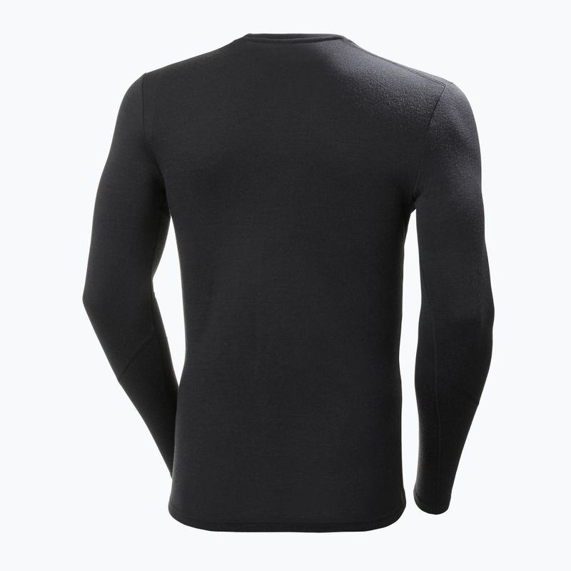 Men's Helly Hansen Lifa Merino Midweight Crew thermal longsleeve black 2