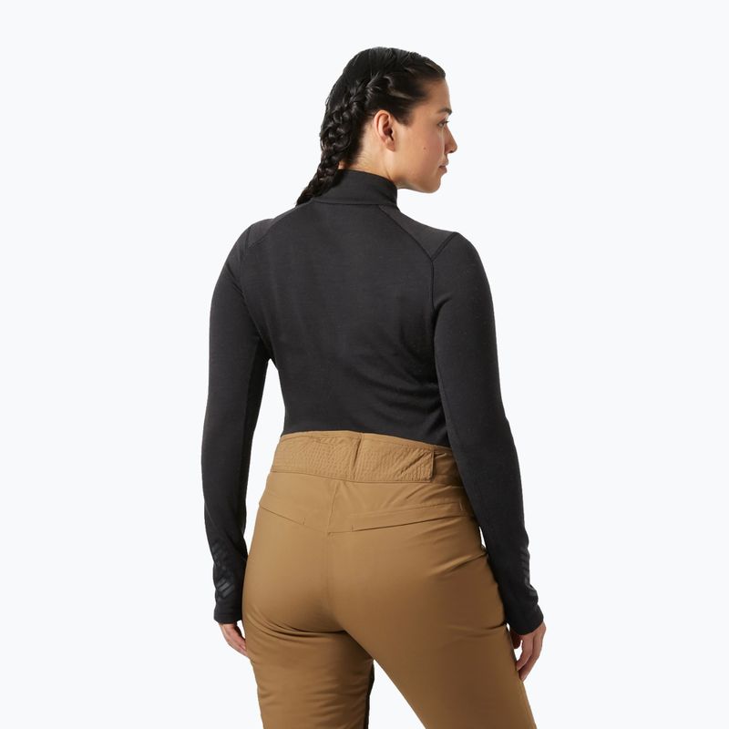 Women's thermal sweatshirt Helly Hansen Lifa Merino Midweight 1/2 Zip black 2