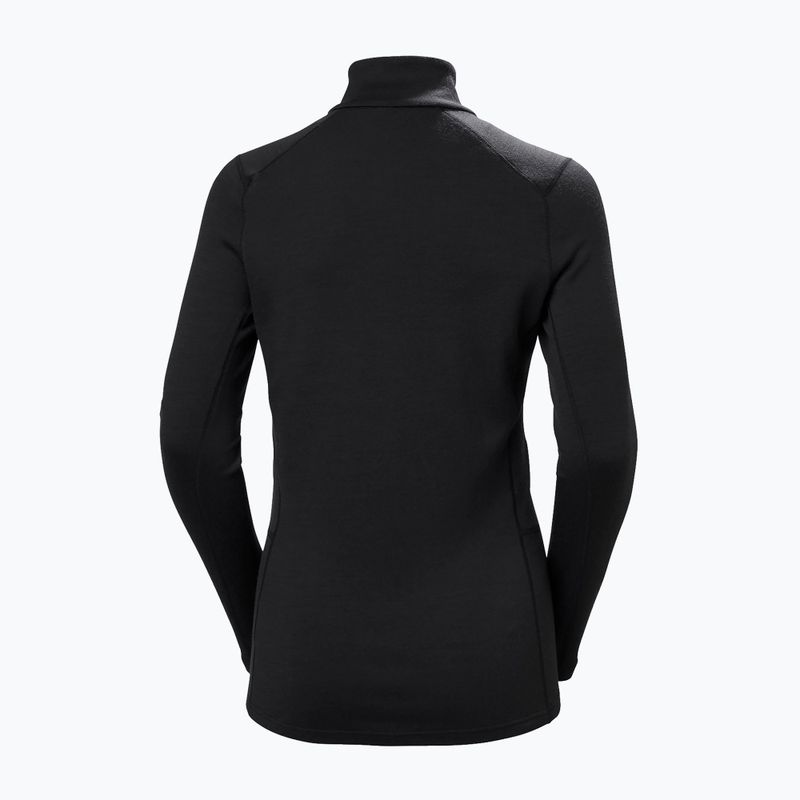 Women's thermal sweatshirt Helly Hansen Lifa Merino Midweight 1/2 Zip black 6
