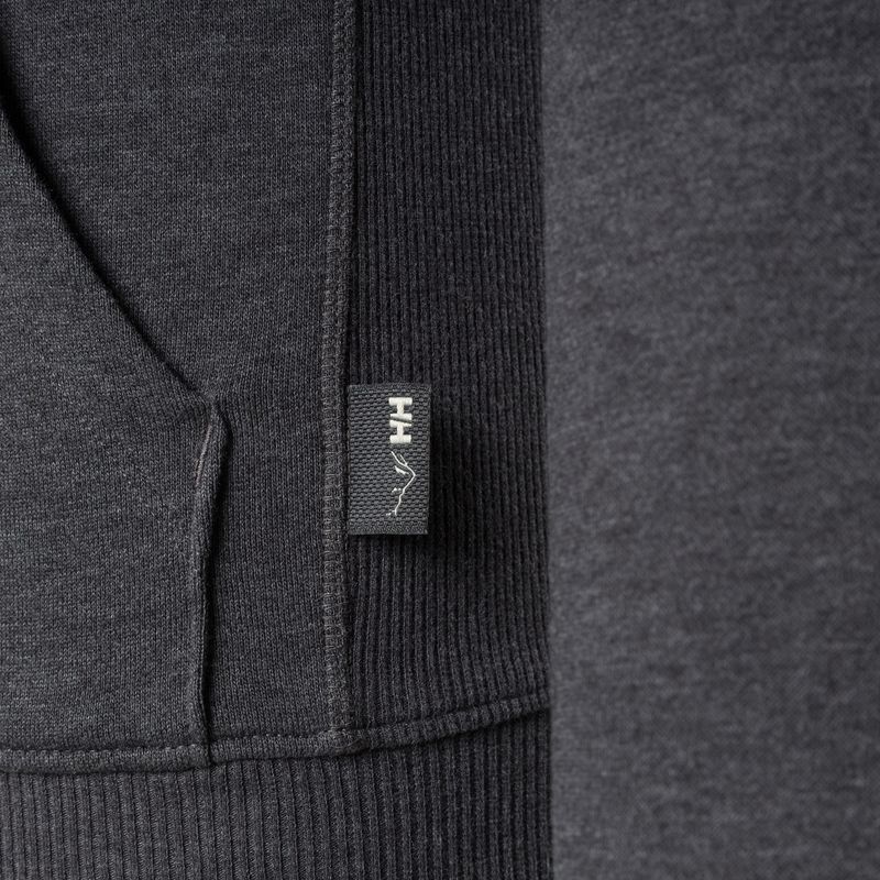 Men's trekking sweatshirt Helly Hansen F2F Organic Cotton Hoodie ebony melange 4
