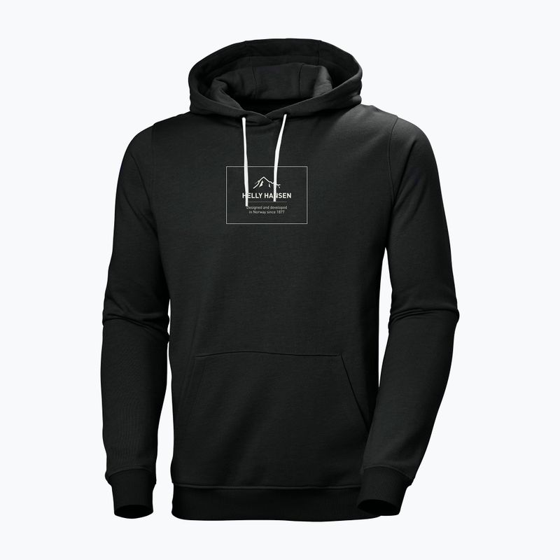 Men's trekking sweatshirt Helly Hansen F2F Organic Cotton Hoodie ebony melange 5