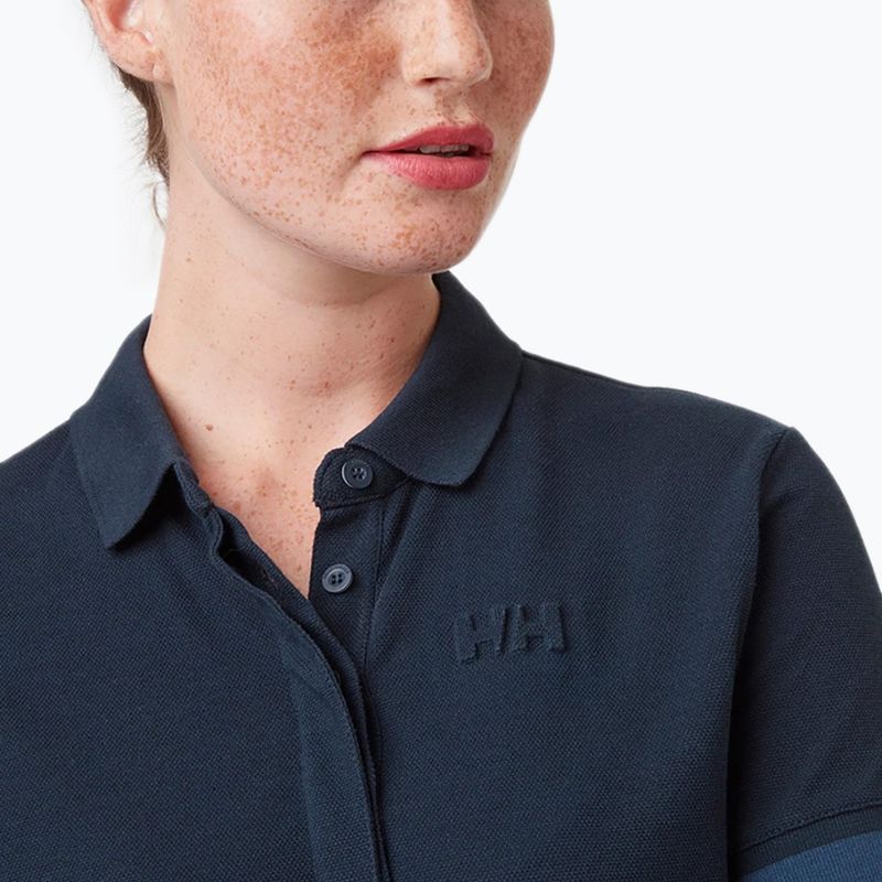 Helly Hansen women's Thalia Pique Polo Shirt navy blue 30349_597 3