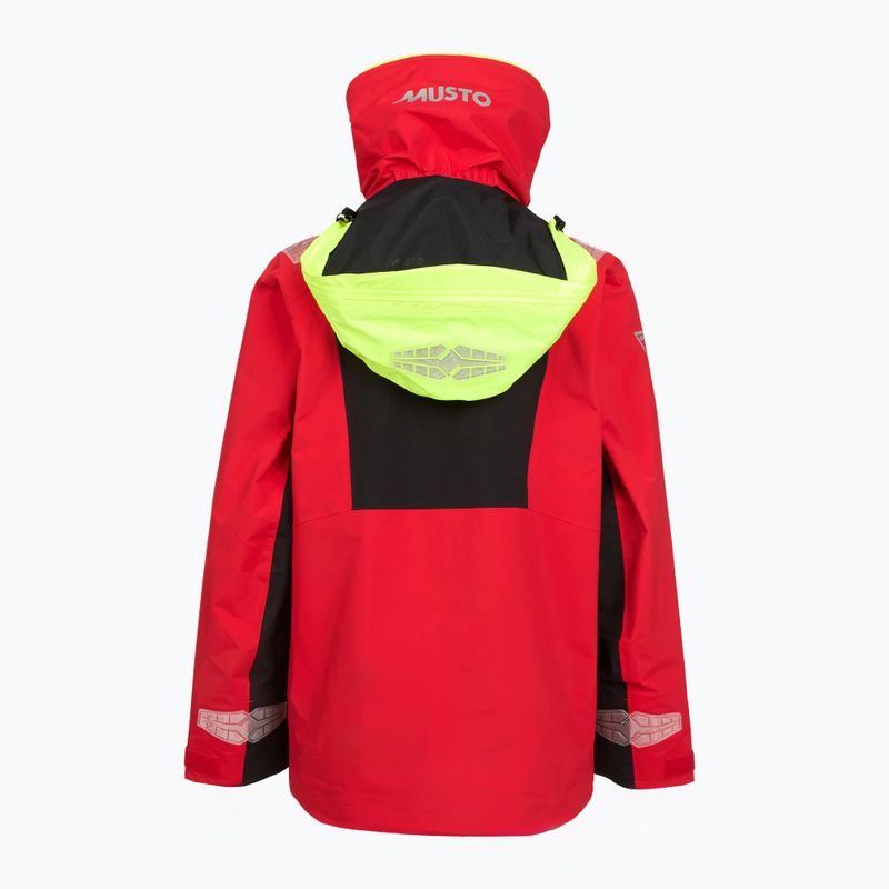 Musto BR2 Offshore 2.0 men's sailing jacket true red 7