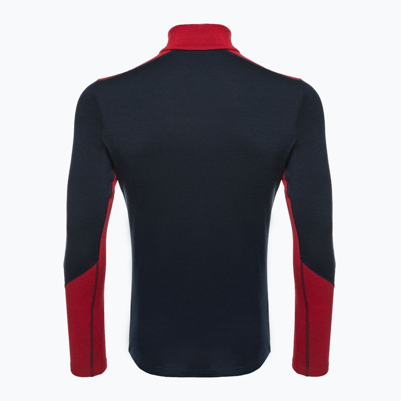 Men's Helly Hansen Lifa Merino Midweight 1/2 Zip thermal sweatshirt navy 2