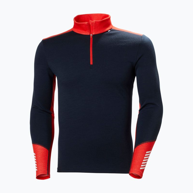 Men's Helly Hansen Lifa Merino Midweight 1/2 Zip thermal sweatshirt navy 5