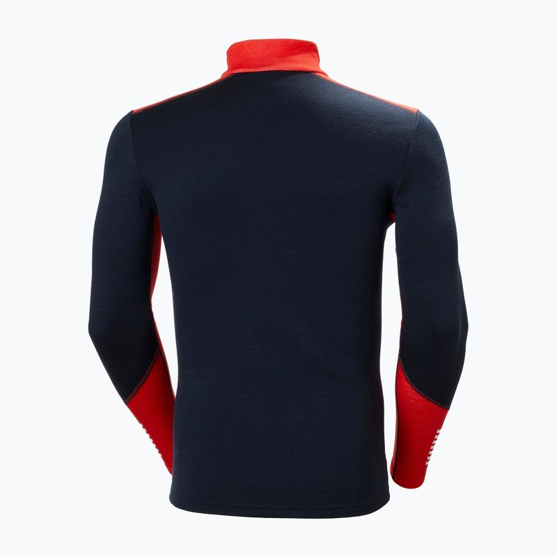 Men's Helly Hansen Lifa Merino Midweight 1/2 Zip thermal sweatshirt navy 6