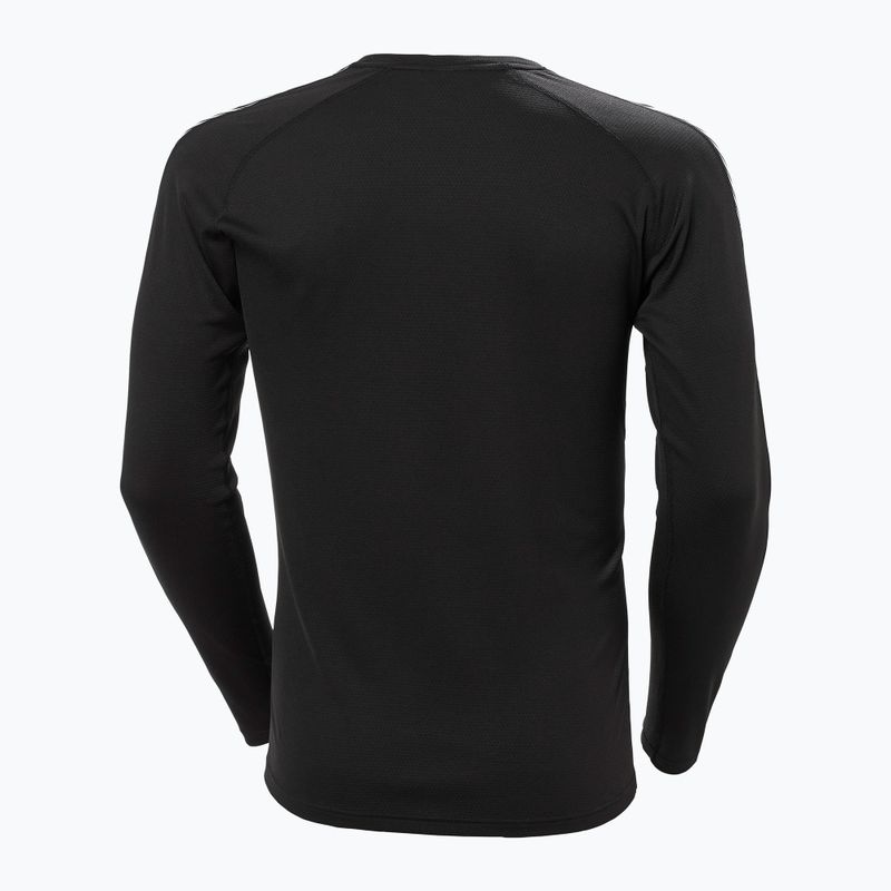 Men's Helly Hansen Lifa Active Stripe Crew thermal longsleeve black 5