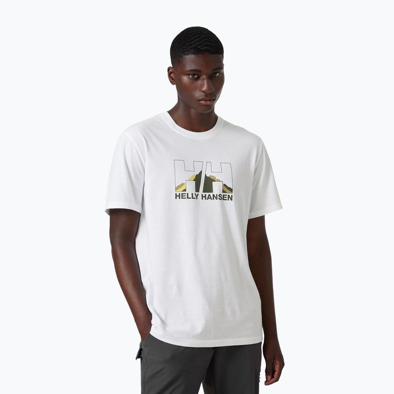Helly Hansen Nord Graphic men's trekking shirt white 62978_002