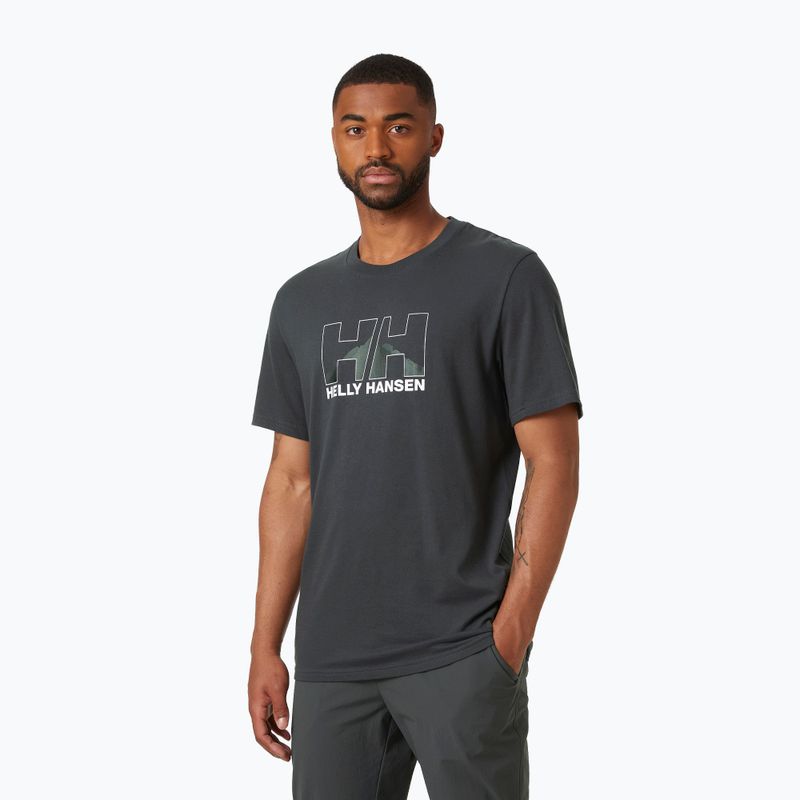 Men's trekking t-shirt Helly Hansen Nord Graphic grey 62978_981