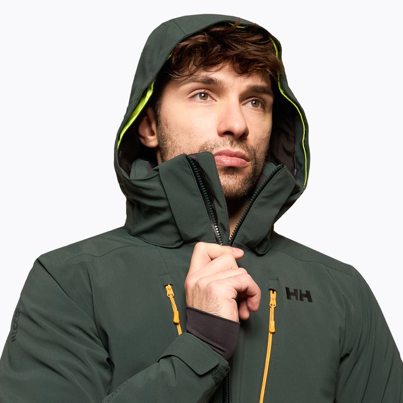 Men's ski jacket Helly Hansen Alpha 3.0 green 65551_495 3