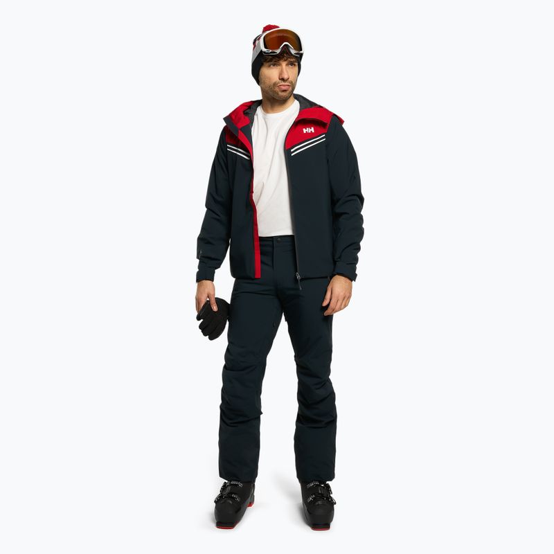 Men's ski jacket Helly Hansen Alpine Insulated navy blue and red 65874_597 2